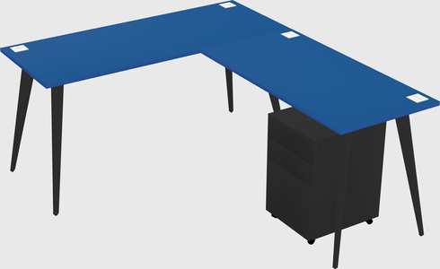 Modern L-shaped Office Desk