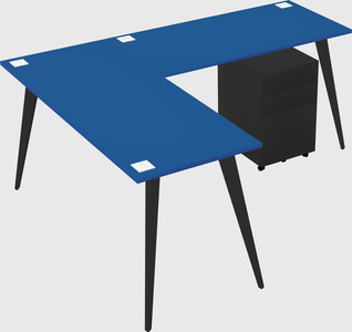 Modern l-shaped office desk