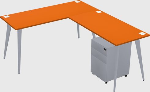 Modern L-shaped Office Desk