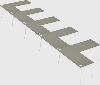 Modern l-shaped office desk