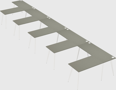 Modern l-shaped office desk