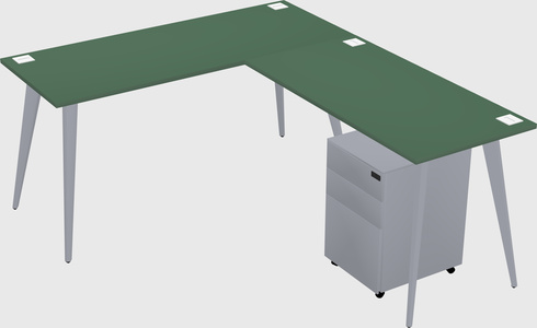 Modern L-shaped Office Desk