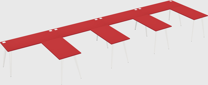 Modern l-shaped office desk