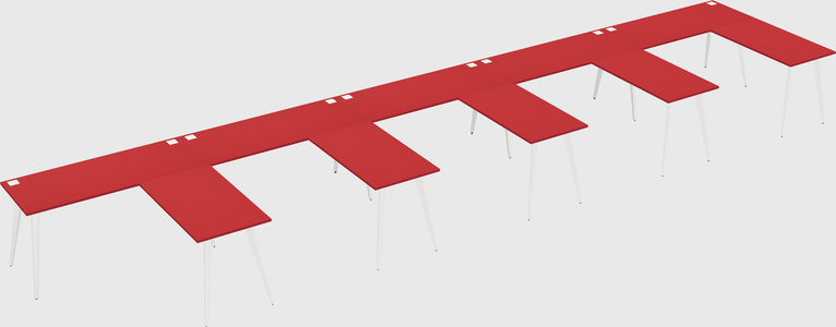 Modern l-shaped office desk