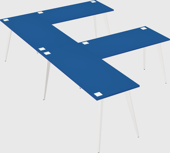 Modern l-shaped office desk