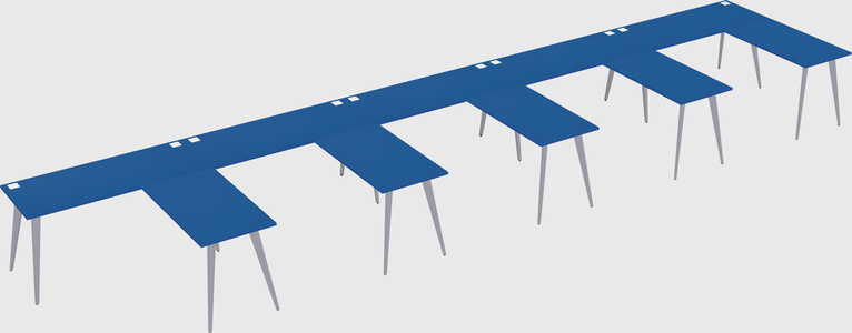 Modern l-shaped office desk