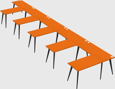 Modern l-shaped office desk