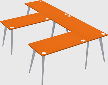 Modern l-shaped office desk