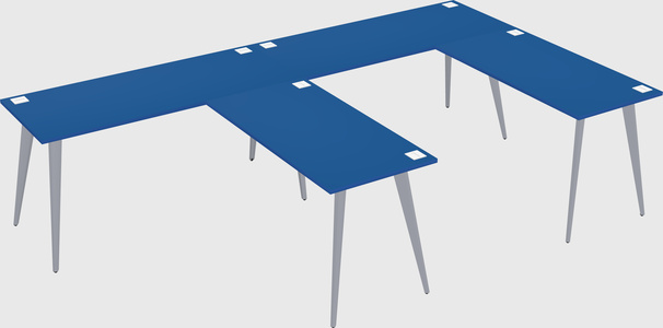 Modern l-shaped office desk