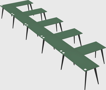 Modern l-shaped office desk