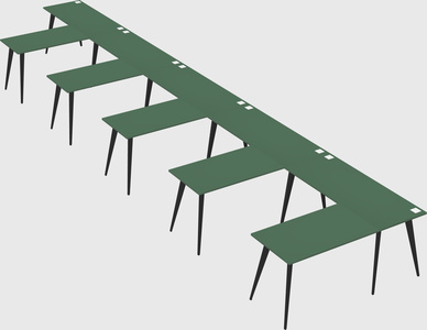 Modern l-shaped office desk