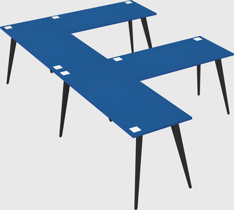 Modern l-shaped office desk