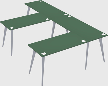 Modern l-shaped office desk