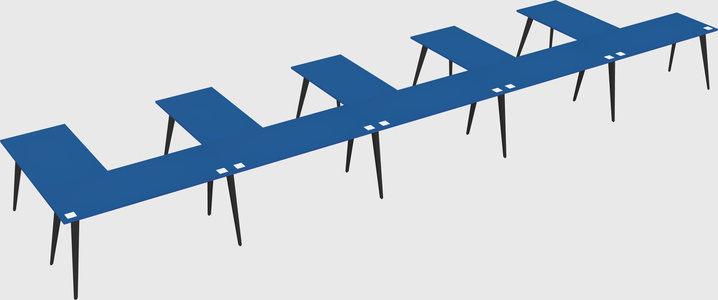 Modern l-shaped office desk