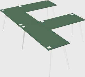 Modern l-shaped office desk