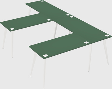 Modern l-shaped office desk