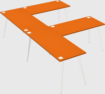 Modern l-shaped office desk