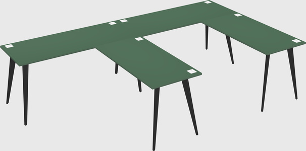 Modern l-shaped office desk