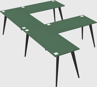 Modern l-shaped office desk