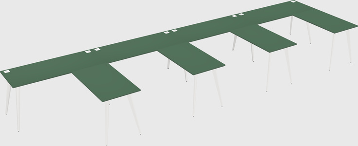 Modern l-shaped office desk