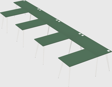 Modern l-shaped office desk