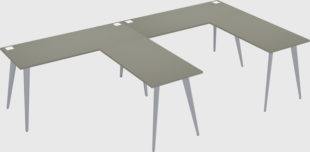 Modern l-shaped office desk