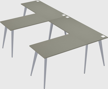 Modern l-shaped office desk
