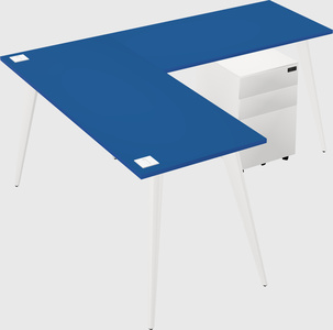 Modern l-shaped office desk