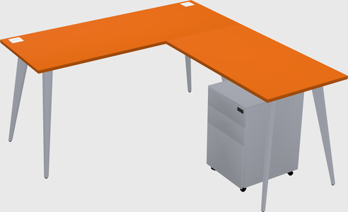 Modern L-shaped Office Desk