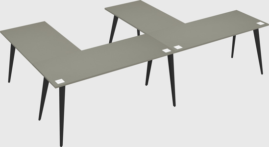 Modern l-shaped office desk