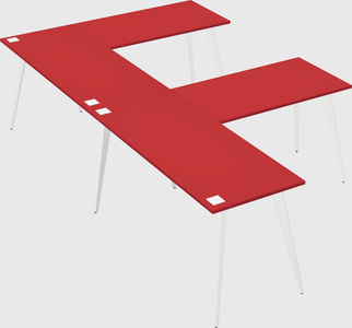 Modern l-shaped office desk