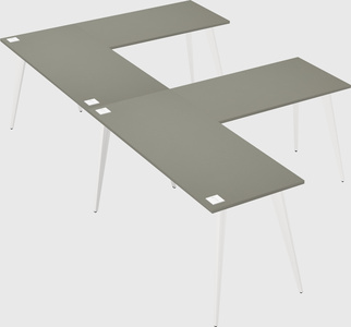 Modern l-shaped office desk