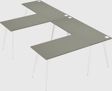 Modern l-shaped office desk