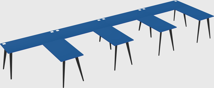 Modern l-shaped office desk