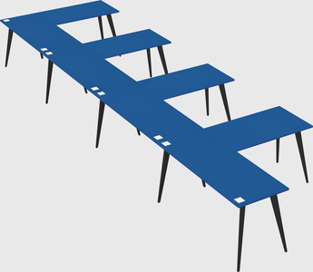 Modern l-shaped office desk