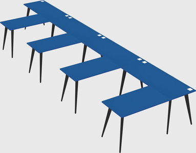 Modern l-shaped office desk