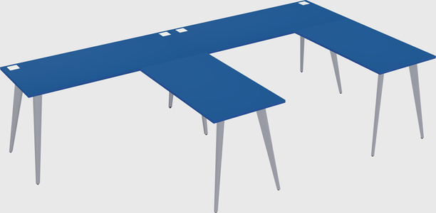 Modern l-shaped office desk