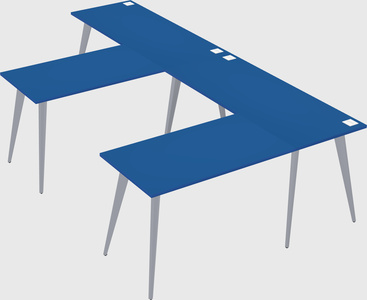 Modern l-shaped office desk