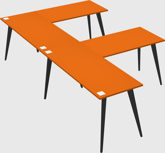 Modern l-shaped office desk