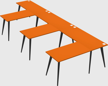 Modern l-shaped office desk