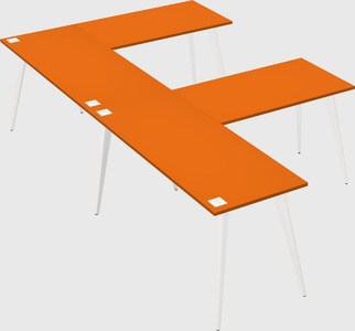 Modern l-shaped office desk