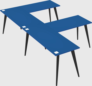 Modern l-shaped office desk
