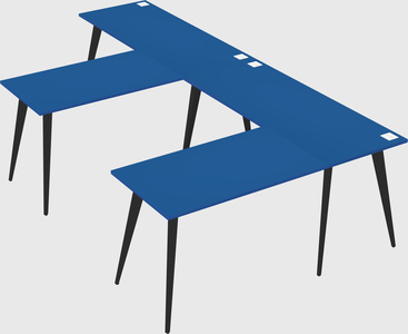 Modern l-shaped office desk