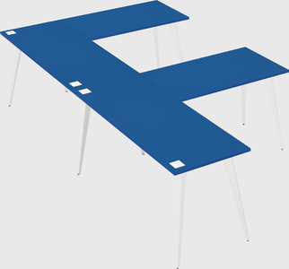 Modern l-shaped office desk