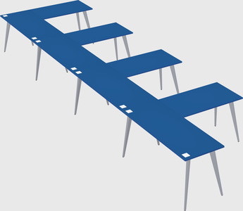 Modern l-shaped office desk