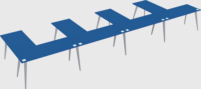 Modern l-shaped office desk