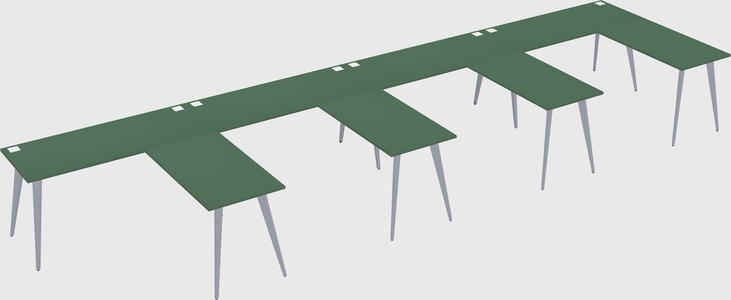 Modern l-shaped office desk
