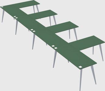 Modern l-shaped office desk