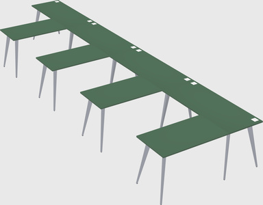 Modern l-shaped office desk