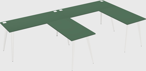 Modern l-shaped office desk